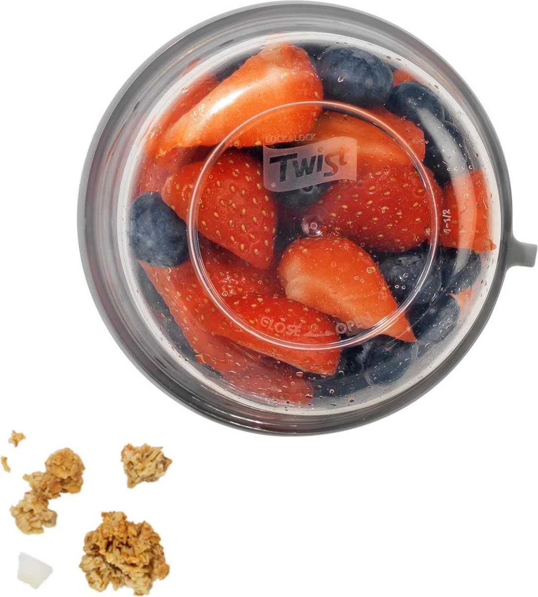 Lock&Lock Yoghurtbeker - Yoghurt Beker To Go - Muesli Beker To Go - Lunchpot - Lunchbeker - Medium - 560 Ml + 310 Ml - Wit - Afbeelding 9