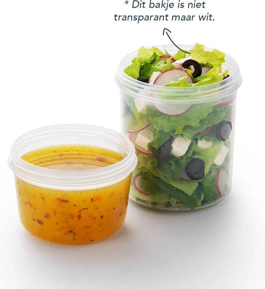 Lock&Lock Yoghurtbeker - Yoghurt Beker To Go - Muesli Beker To Go - Lunchpot - Lunchbeker - Medium - 560 Ml + 310 Ml - Wit - Afbeelding 8