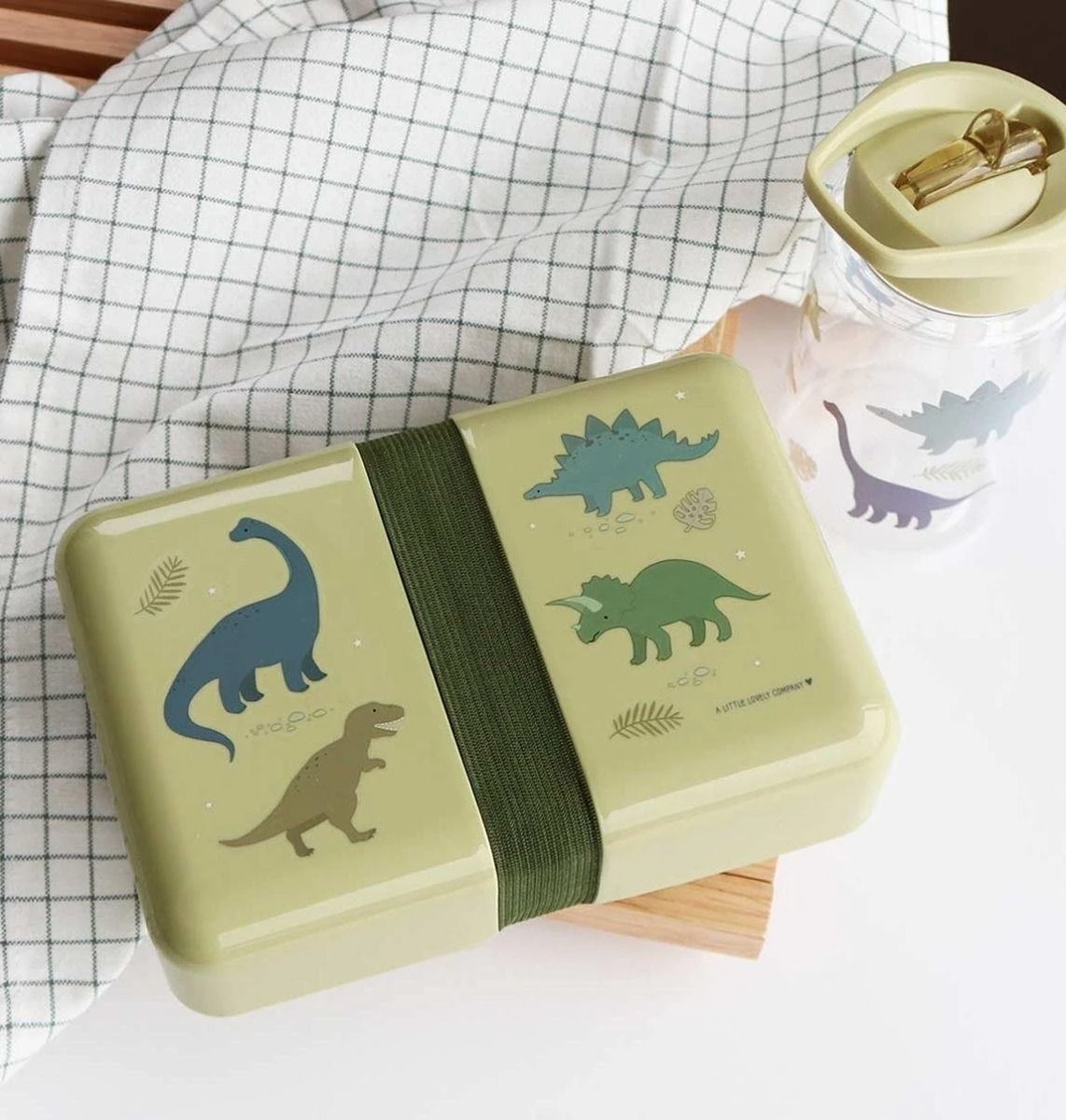 Broodtrommel / Lunch Box: Dino | A Little Lovely Company - Afbeelding 4