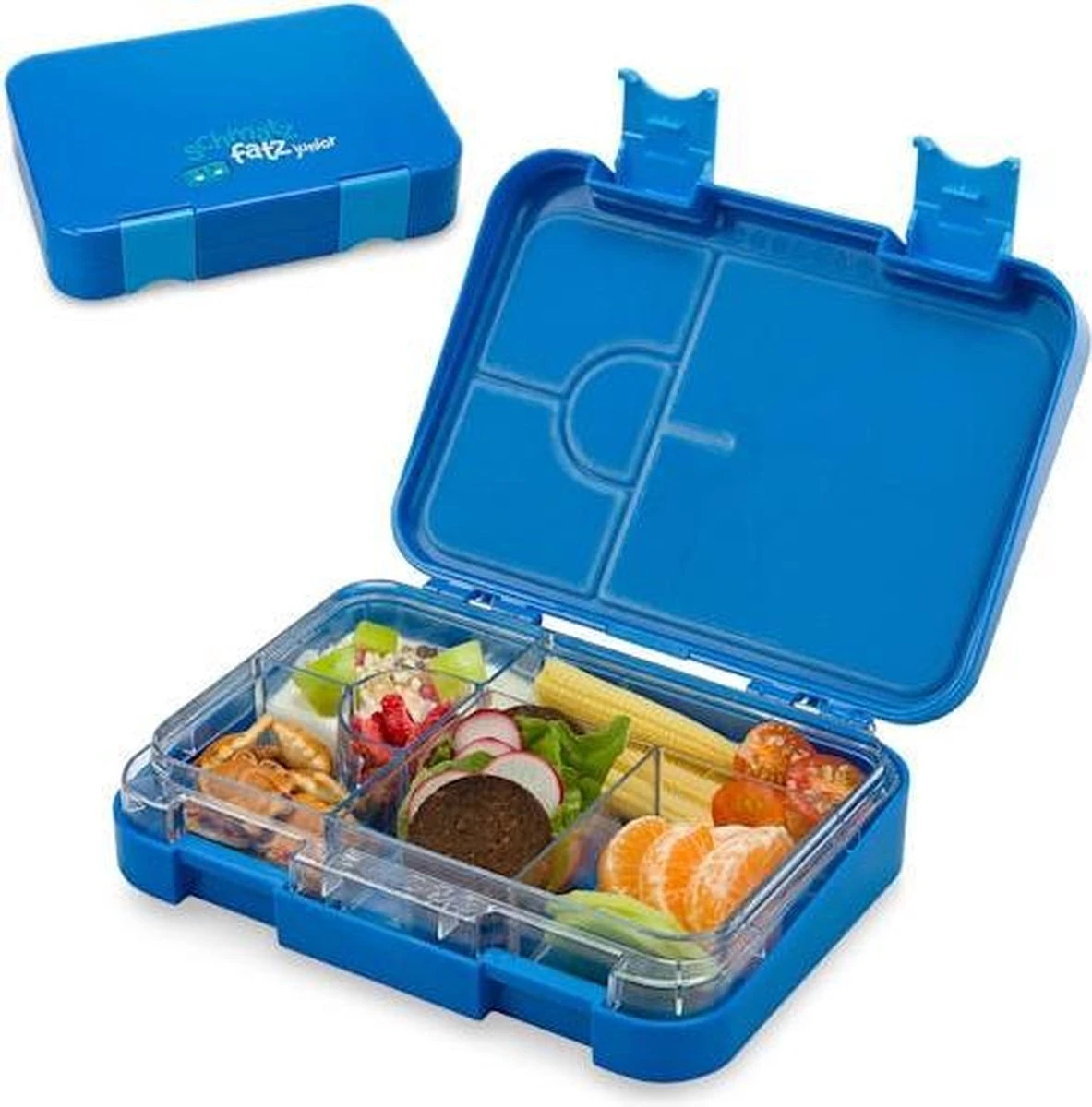 Klarstein Schmatzfatz Junior Lunchbox 6 Vakken - Bento - Vershouddoos 21,3 X 15 X 4,5 Cm (BxHxD) - BPA-vrij - Vaatwasserbestendig