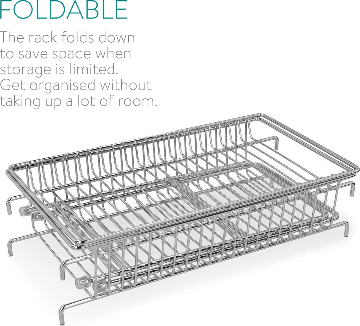 Navaris Stalen Kruidenrekje 2 Laags - Kruidenrek Staand - Rek Voor Kruidenpotjes En Glaasjes - Multifunctionele Organizer Voor Keuken En Badkamer - Afbeelding 3