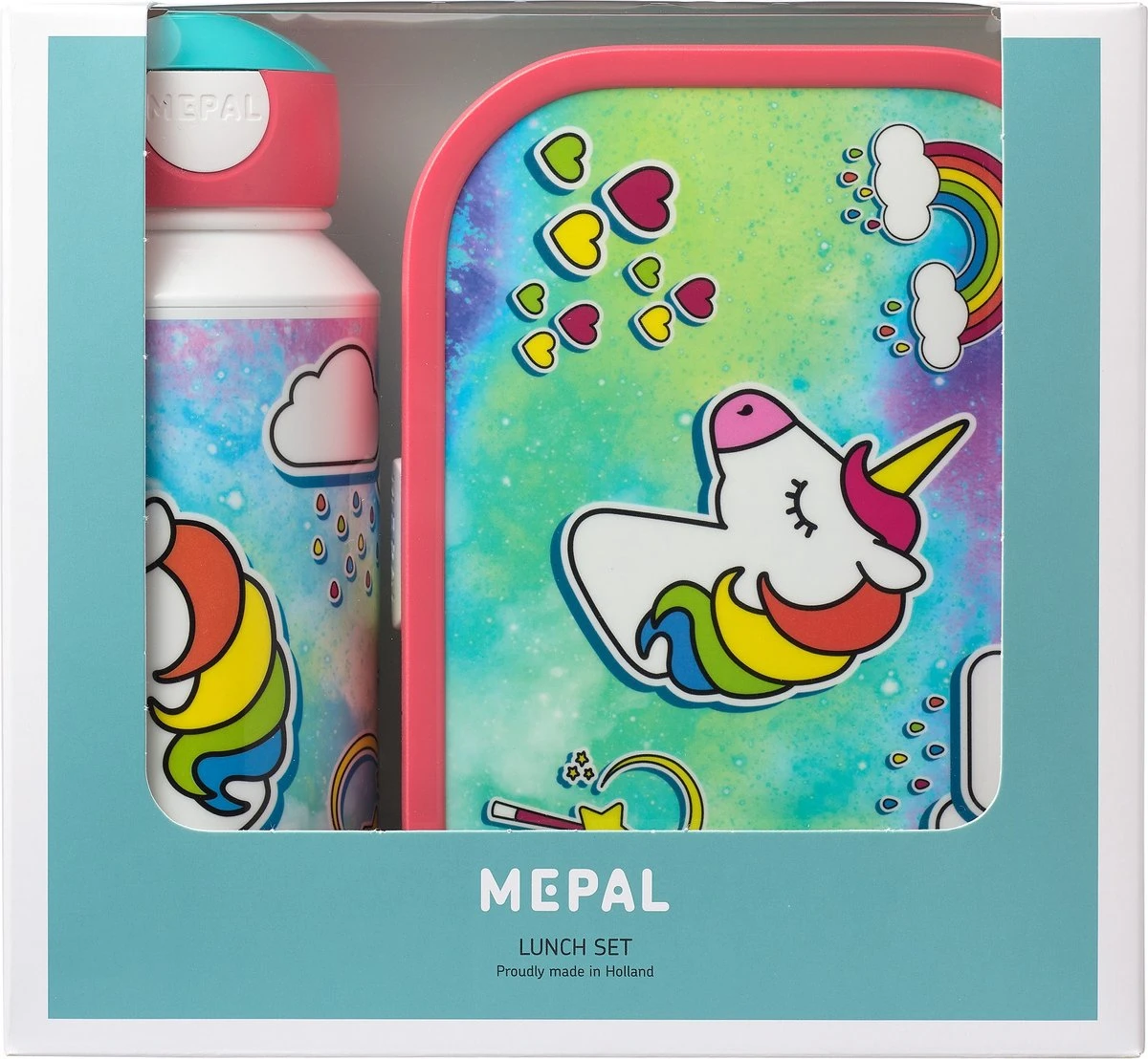 Mepal – Lunchset Campus (pu + Lb) – Pop-up Drinkfles En Broodtrommel Voor Kinderen – Unicorn – Bento Box – Lekvrij - Afbeelding 9