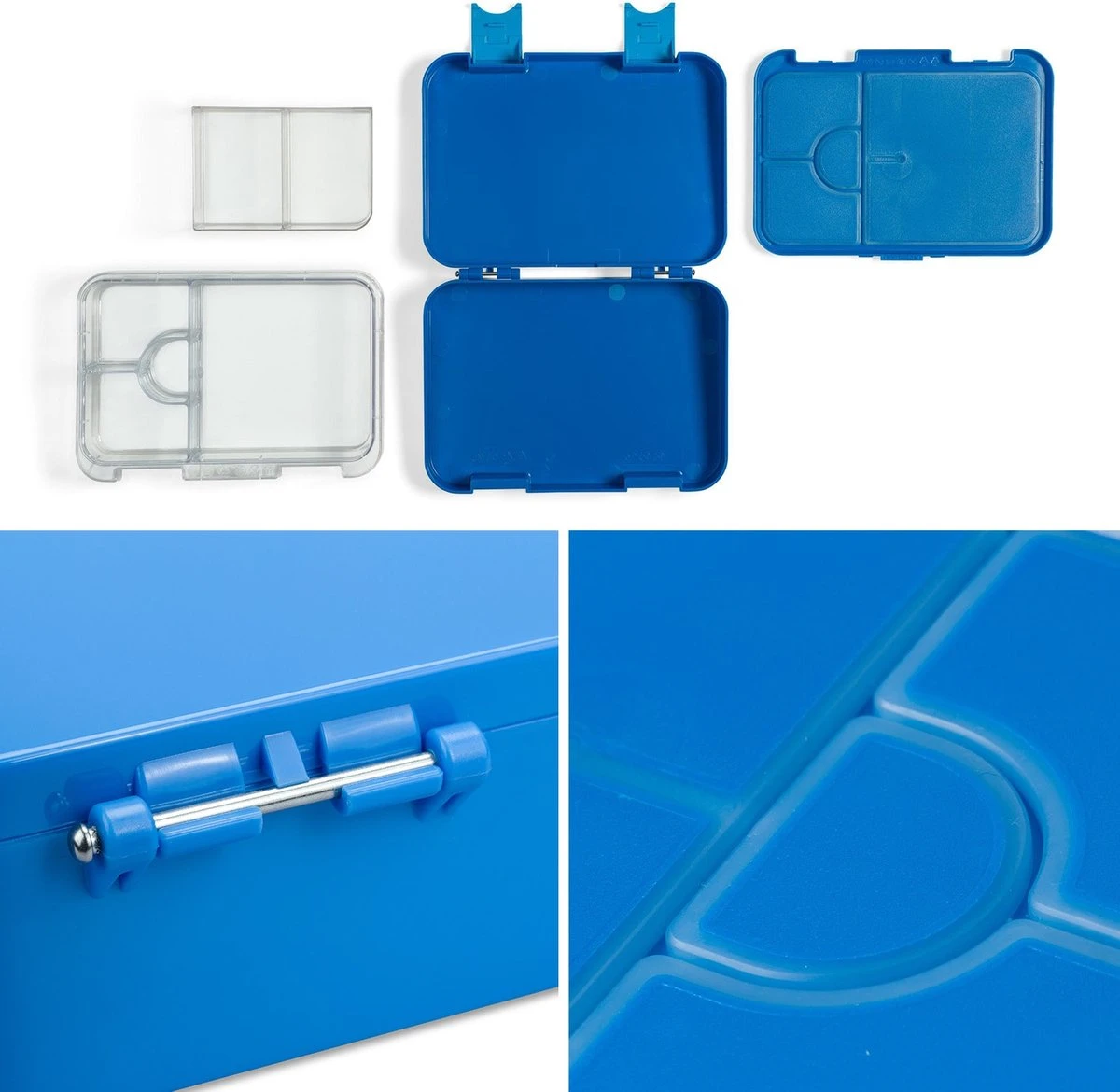 Klarstein Schmatzfatz Junior Lunchbox 6 Vakken - Bento - Vershouddoos 21,3 X 15 X 4,5 Cm (BxHxD) - BPA-vrij - Vaatwasserbestendig - Afbeelding 6