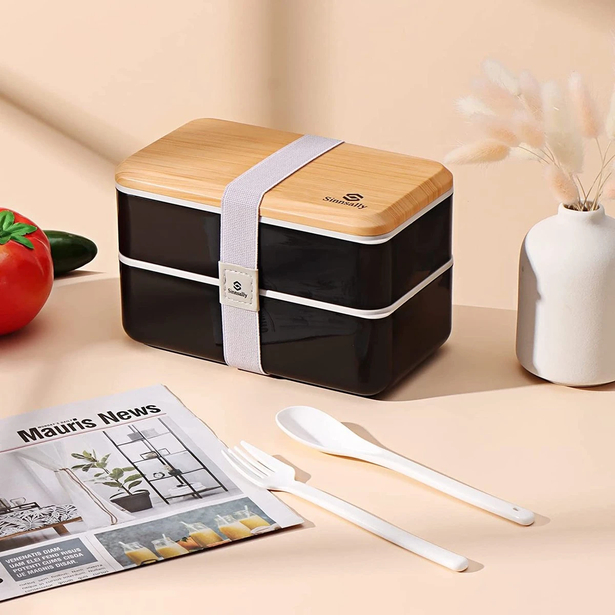 Sinnsally Bento Box Japans Voor Volwassenen/kinderen, Lunchbox Met Vakken, E Lunchboxen, Foodbox, Snackbox Met Onderverdelingen, Snackbox, Lunchsaladebox To Go - Afbeelding 3