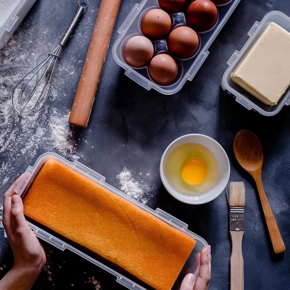 Lock&Lock Vershouddoos - Bewaardoos Met Deksel - Voor Ontbijtkoek Peperkoek En Cake - Cakedoos - 100% Luchtdicht - 2 Liter - Afbeelding 4