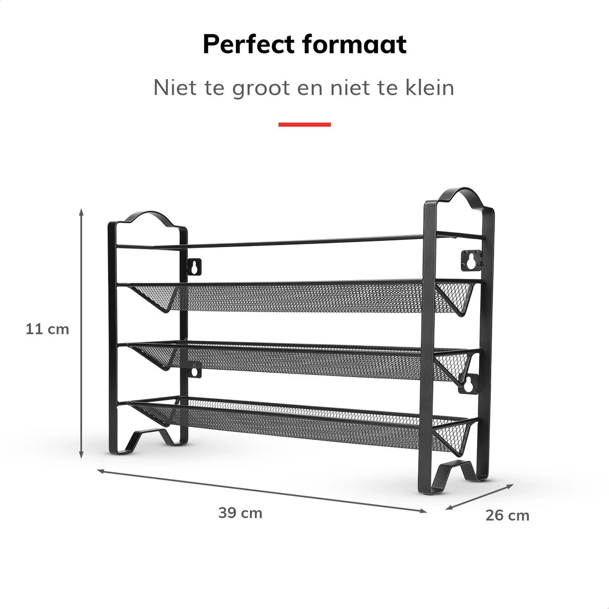 Deleca Kruidenrek Organizer Met 24 Kruidenpotjes - Vierkant - Strooideksel & Labels - Ophangbaar Of Staand - Industrieel / Zwart - Afbeelding 10