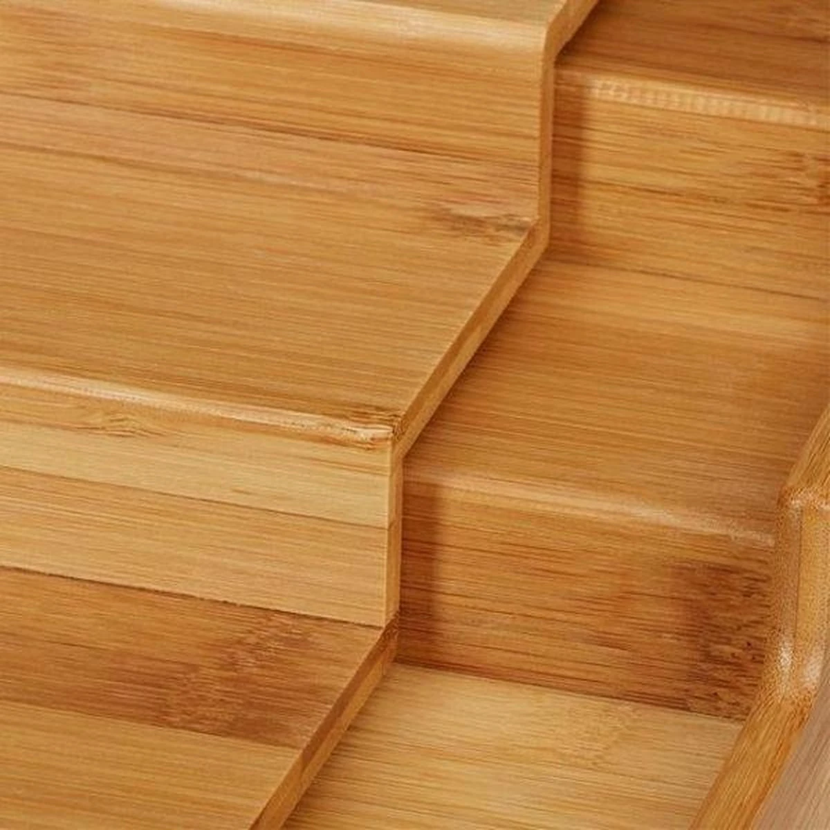 Merkloos Decopatent® Kruidenrekje Uitschuifbaar - Staand 3 Laags Kruidenrek Voor 36 Kruidenpotjes - Specerijen Rek - Bamboe Hout - Afbeelding 3