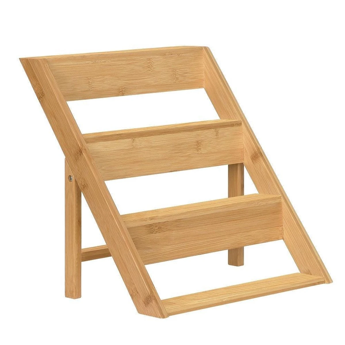 Merkloos Decopatent® Kruidenrekje Staand - Kruidenrek Voor 16 Tot 20 Kruidenpotjes - Hout - 4 Laags - Afbeelding 4