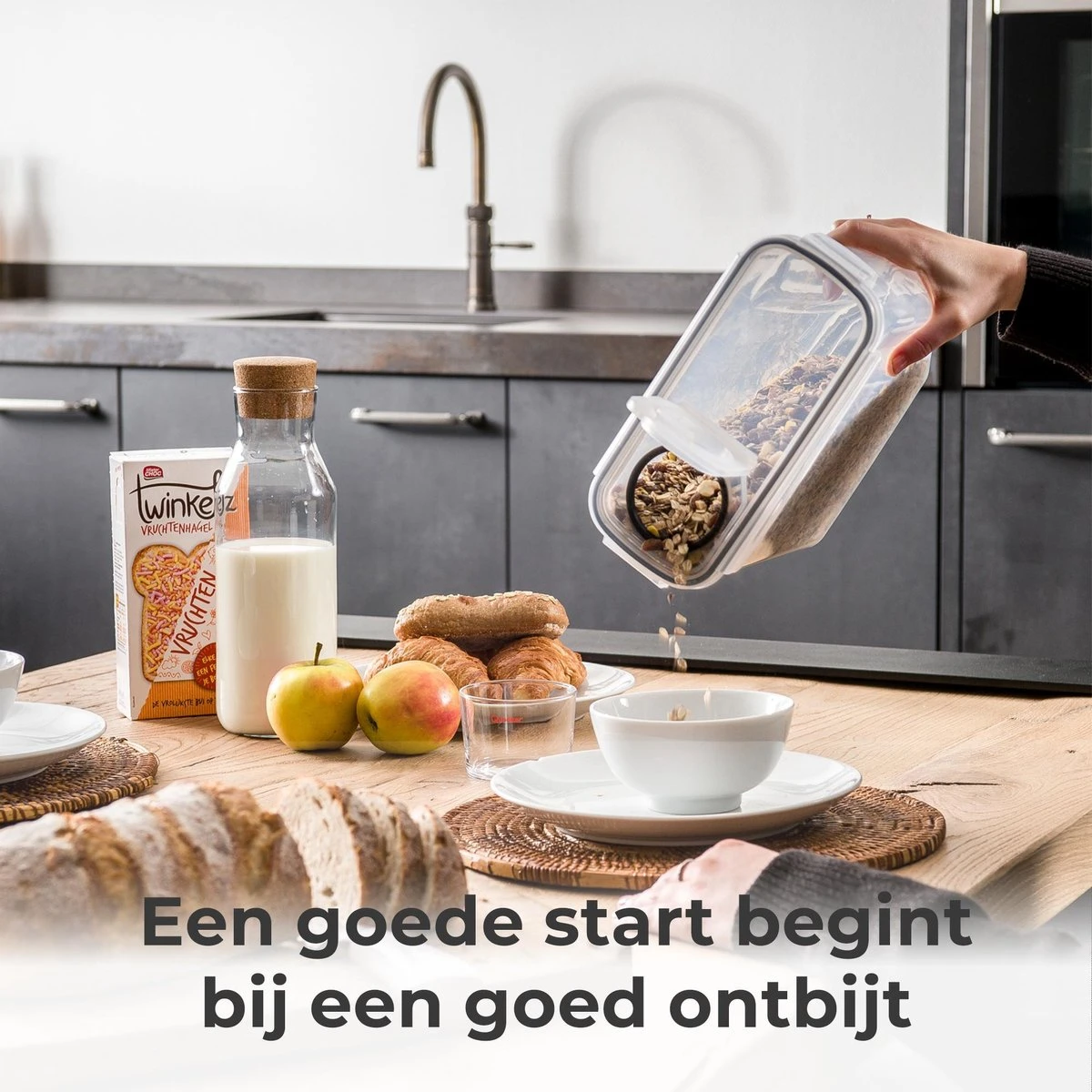 Stosh Voorraadpotten - Voorraadbussen - Vershouddoos - 4 Stuks - 4.0L - BPA Vrij - Kunststof - Afbeelding 5