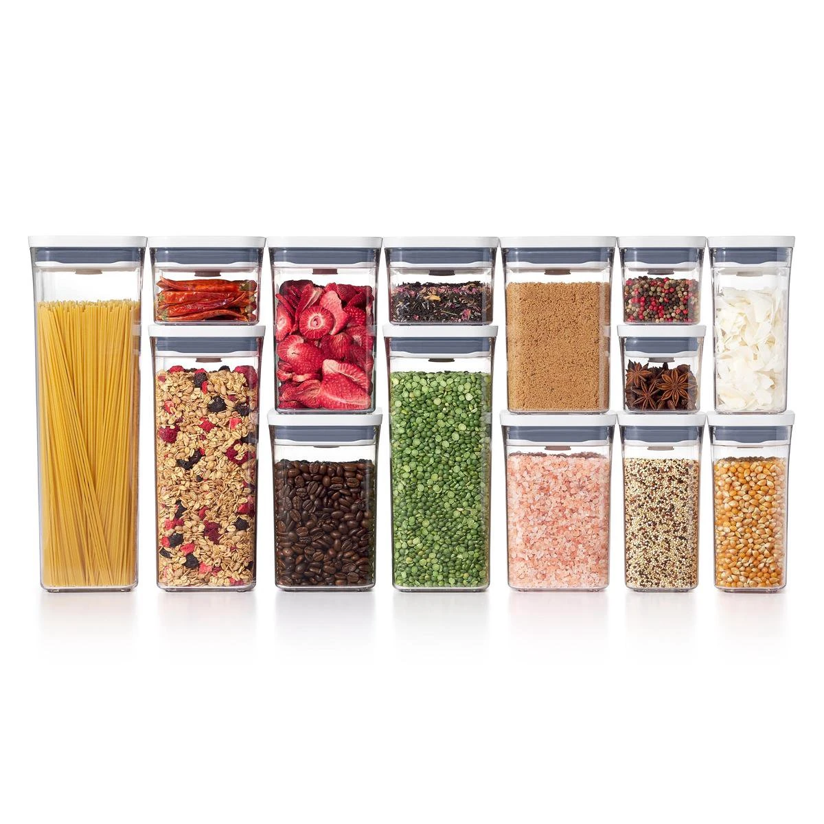 OXO Voorraadbus 'POP' 2.0 Klein Vierkant - Laag (1,0 Liter) - Afbeelding 5