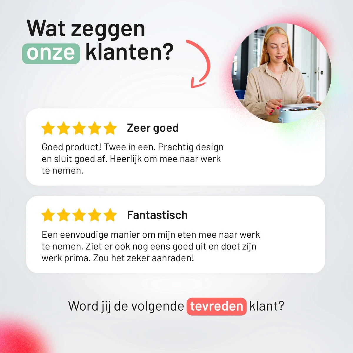 Triple J® Lunchbox - Broodtrommel - Lucht- & Lekvrij - Incl. Bestek - Magnetron & Vaatwasser Bestendig - Afbeelding 8