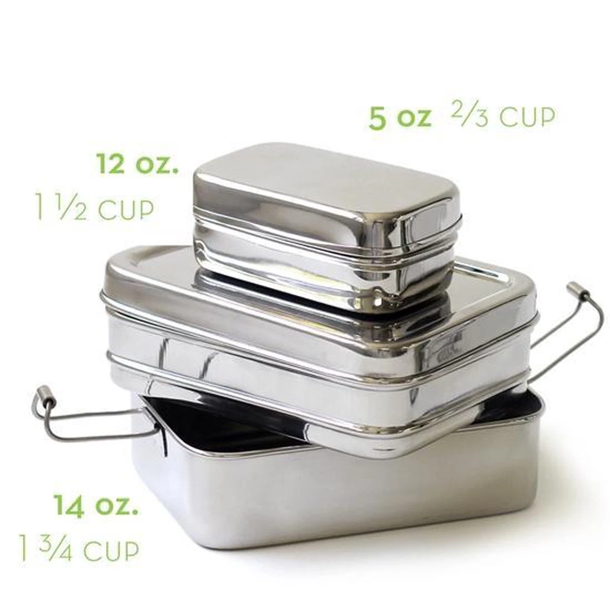 Eco Lunchbox - RVS - 3 Bakjes In 1 - Afbeelding 7