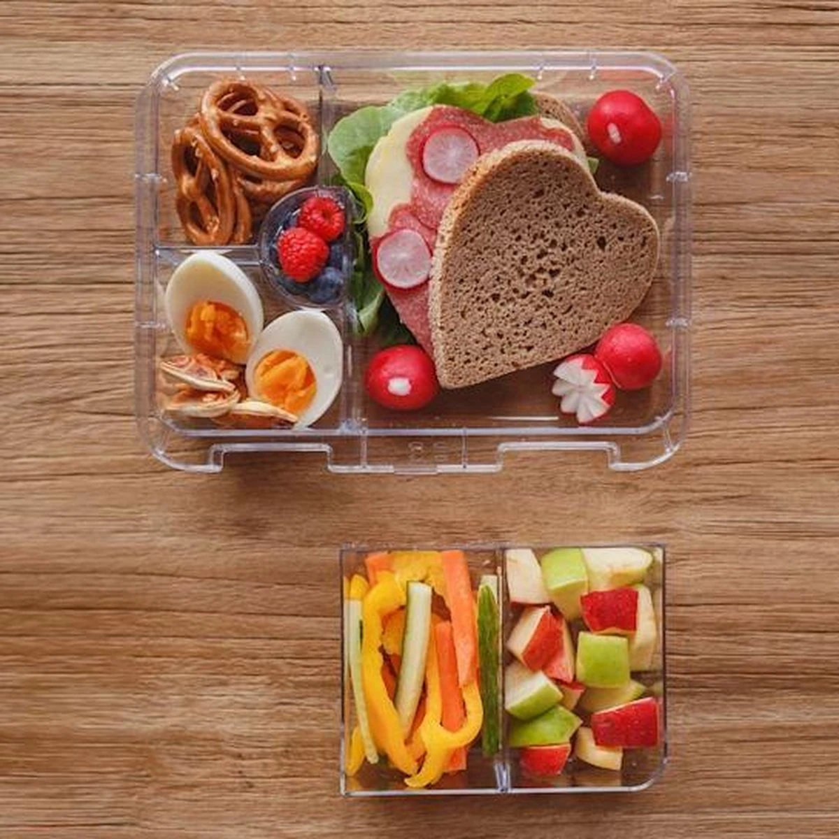 Klarstein Schmatzfatz Junior Lunchbox 6 Vakken - Bento - Vershouddoos 21,3 X 15 X 4,5 Cm (BxHxD) - BPA-vrij - Vaatwasserbestendig - Afbeelding 4
