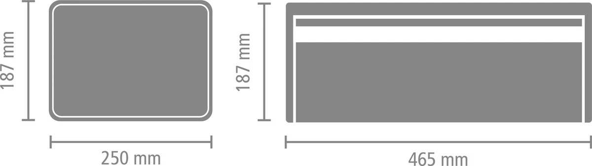 Brabantia Broodtrommel - Met Klepdeksel - Platinum - Afbeelding 6
