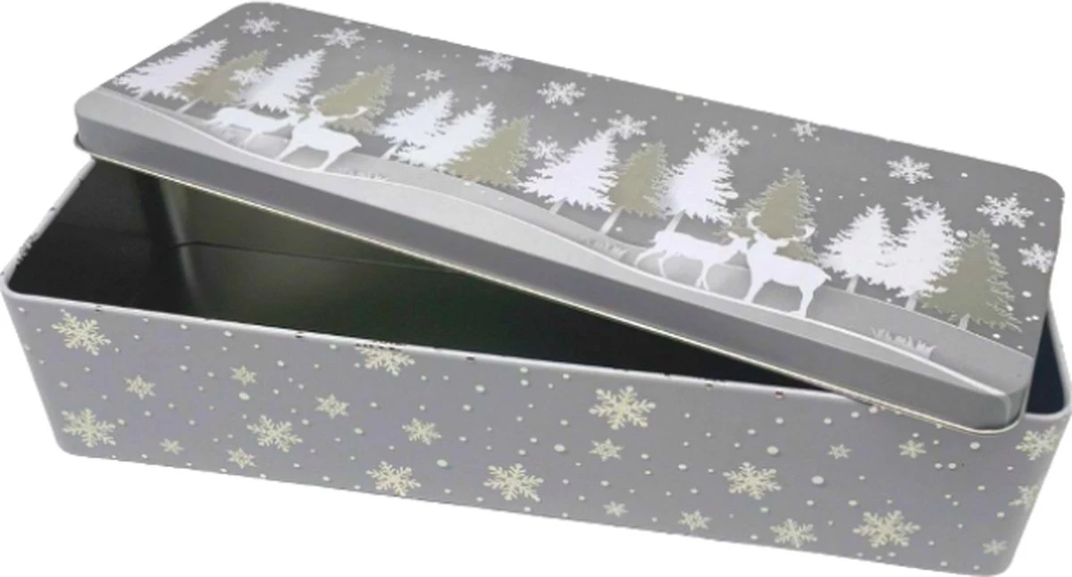 Merkloos Ontbijtkoek Bewaardoos - Bewaardoos Voor Ontbijtkoek En Cake - Kerstdecoratie - Kerst - Afbeelding 2