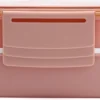 Homra Lunchbox STAQS Pink - Bento Box - 2 Laags Broodtrommel - 3 Compartimenten - Roze - Lunch To Go - Duurzaam Kunststof - BPA Vrij - 3 Vaks Lunchtrommel Voor Volwassenen - Inclusief Bestek - Magnetron, Diepvries, Vaatwasser Bestendig - Vers Houden