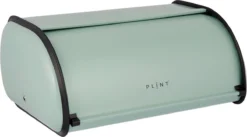 Plint - Retro Look Compacte Broodtrommel - Leaf Grijs Groen - Vintage Look