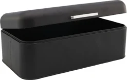 Svenska Living - Broodtrommel - Vershouddoos - Staal - 42x22x16cm - Mat Zwart