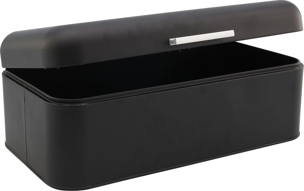 Svenska Living - Broodtrommel - Vershouddoos - Staal - 42x22x16cm - Mat Zwart