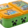 Mickey Mouse Minecraft Broodtrommel 3 Vakjes - 18x13 Cm - Brooddoos - Lunchbox