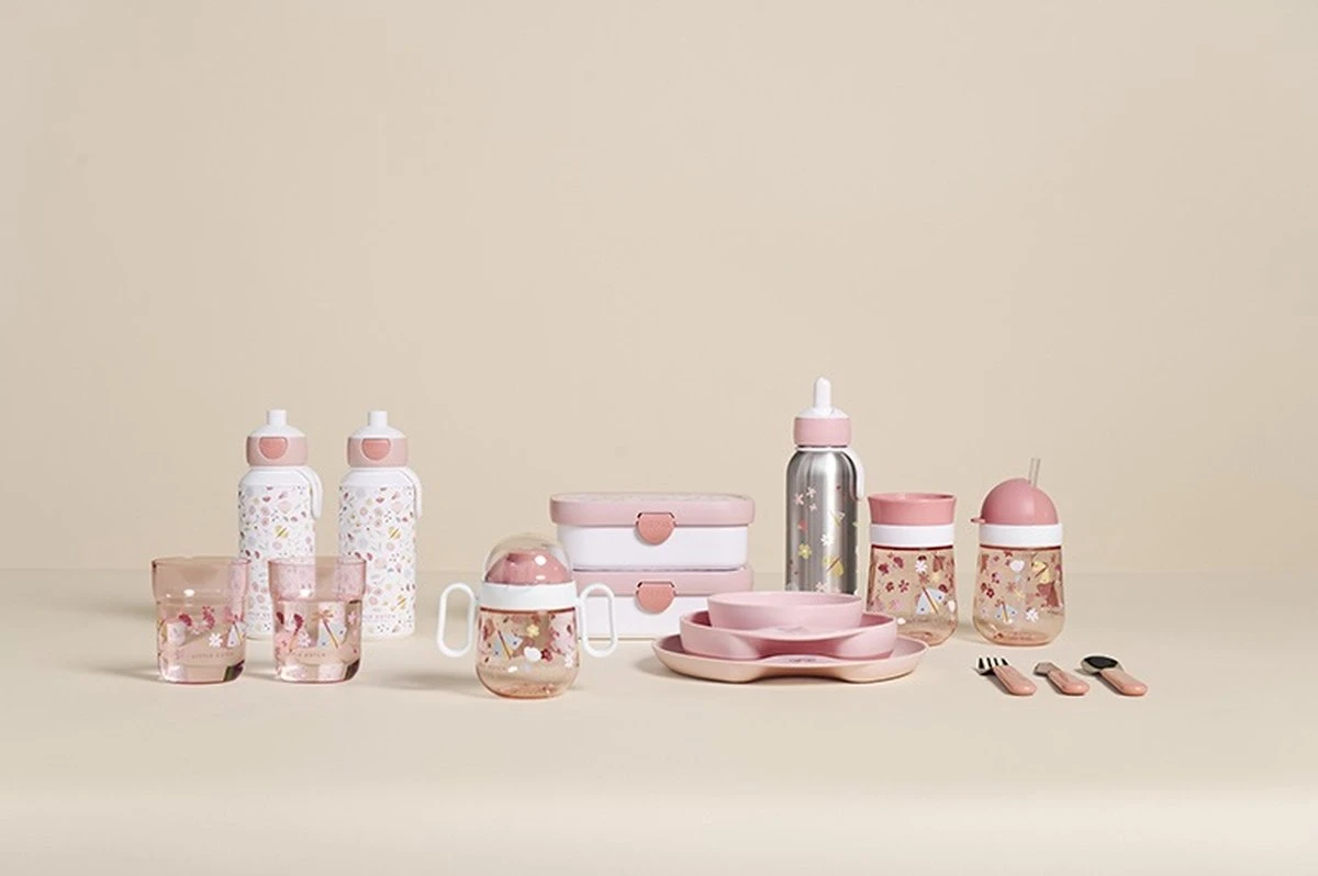 Mepal – Lunchset Campus (sb + Lb) – Schoolbeker En Broodtrommel Voor Kinderen – Flowers & Butterflies – Bento Box - Afbeelding 7