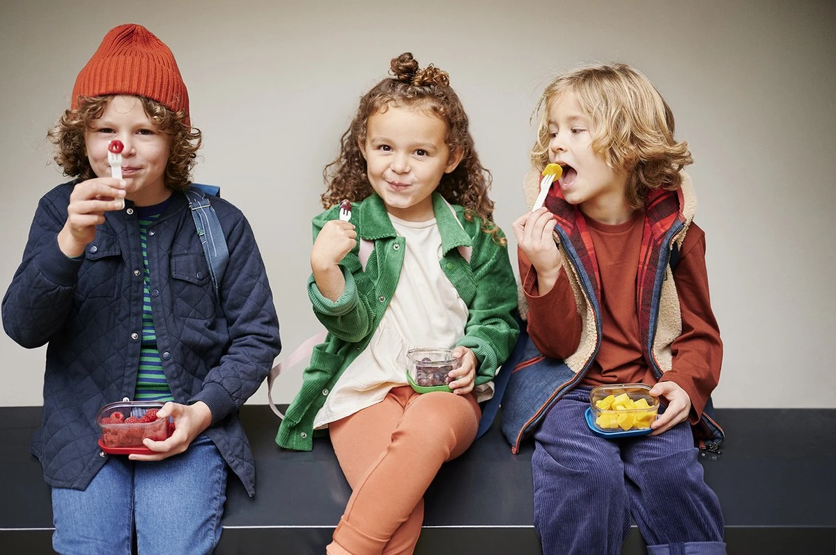 Mepal – Waterfles + Lunchbox + Fruitbox Campus – Pink – Drinkfles Voor Kinderen – Broodtrommel – Fruitbakje – Giftset - Afbeelding 5