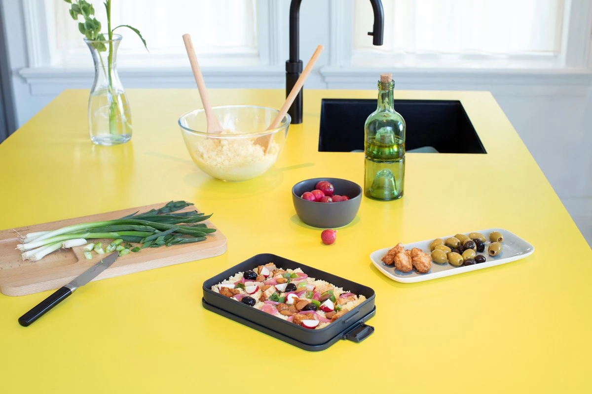 Brabantia Make & Take Lunchbox - Plat - Kunststof - Dark Grey - Afbeelding 5