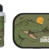 Mepal – Lunchset Campus (pu + Lb) – Pop-up Drinkfles En Broodtrommel Voor Kinderen – Dino – Bento Box – Lekvrij