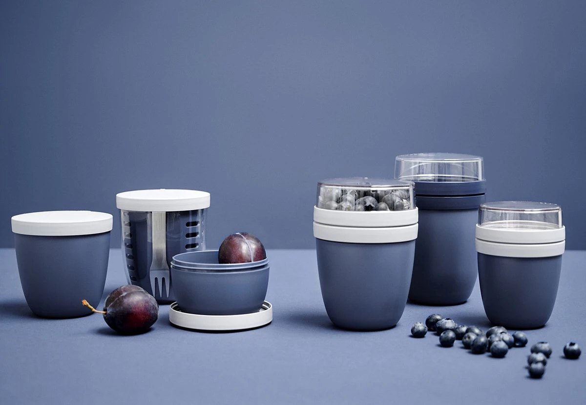 Mepal – Isoleer Lunchpot Ellipse – Houdt Je Eten 6-8 Uur Warm En 12 Uur Koud – Nordic Denim – 2 Compartimenten – Soep Beker To Go – Yoghurt Beker Muesli - Thermos Lunchbox - Afbeelding 5