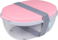 Mepal Saladbox Ellipse – Lunchbox Voor Volwassenen En Saladebox To Go – Nordic Pink – Groot Genoeg Voor Een Maaltijdsalade