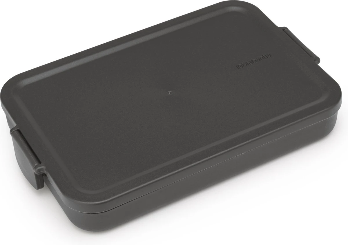 Brabantia Make & Take Lunchbox - Plat - Kunststof - Dark Grey - Afbeelding 2