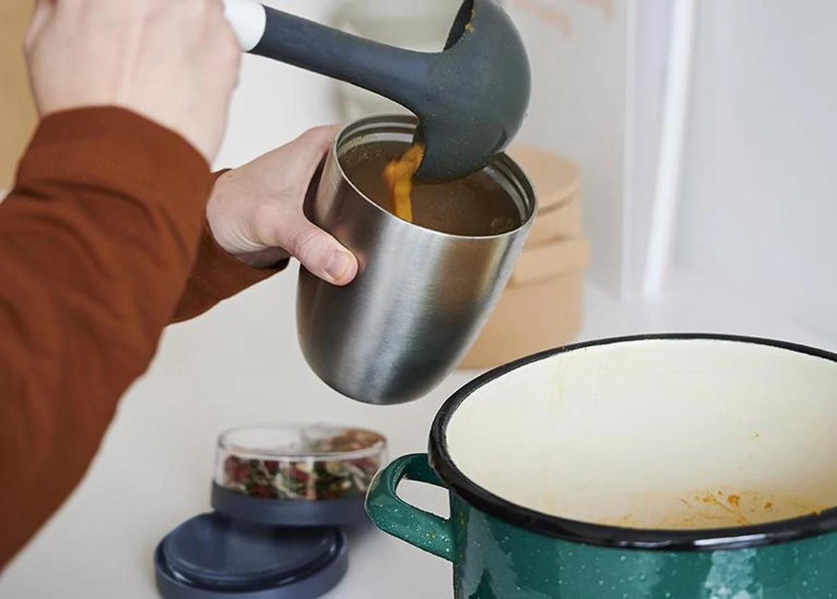 Mepal – Isoleer Lunchpot Ellipse – Houdt Je Eten 6-8 Uur Warm En 12 Uur Koud – Natural Brushed – 2 Compartimenten – Soep Beker To Go – Yoghurt Beker Muesli - Thermos Lunchbox - Afbeelding 4