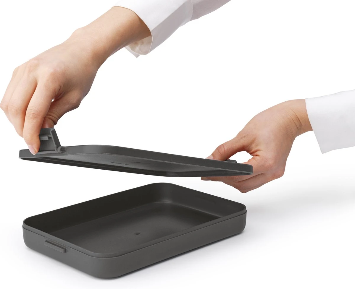 Brabantia Make & Take Lunchbox - Plat - Kunststof - Dark Grey - Afbeelding 10