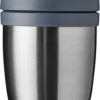 Mepal – Isoleer Lunchpot Ellipse – Houdt Je Eten 6-8 Uur Warm En 12 Uur Koud – Natural Brushed – 2 Compartimenten – Soep Beker To Go – Yoghurt Beker Muesli - Thermos Lunchbox