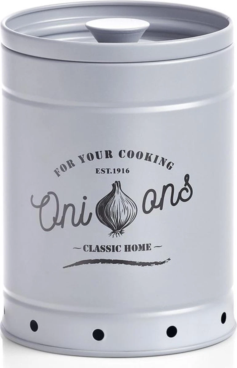 Voorraad/bewaar Emmers 3 Stuks Voor Knoflook, Ui En Aardappel 12/18/21 Cm In Set - Zeller - Keukenbenodigdheden - Keukendecoratie/accessoires - Voorraadblikken/emmers - Knoflook/ui/aardappel Emmers - Afbeelding 3