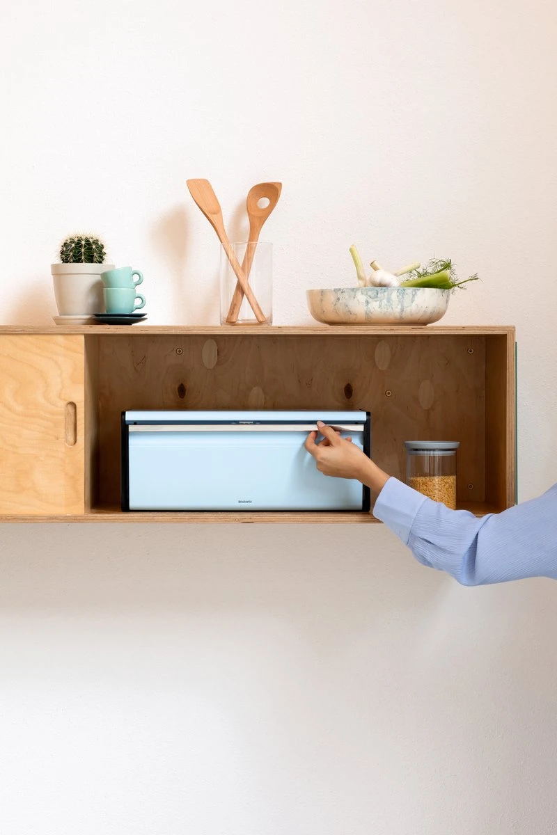 Brabantia Broodtrommel - Met Klepdeksel - Dreamy Blue - Afbeelding 4