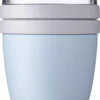 Mepal – Lunchpot Ellipse – Praktische Muesli Beker To Go – Nordic Blue – Geschikt Voor Vriezer, Magnetron En Vaatwasser.