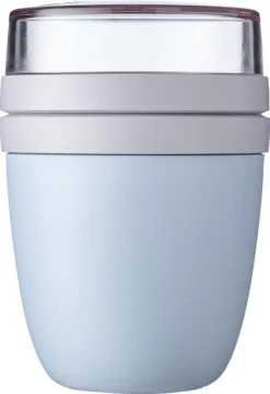 Mepal – Lunchpot Ellipse – Praktische Muesli Beker To Go – Nordic Blue – Geschikt Voor Vriezer, Magnetron En Vaatwasser.