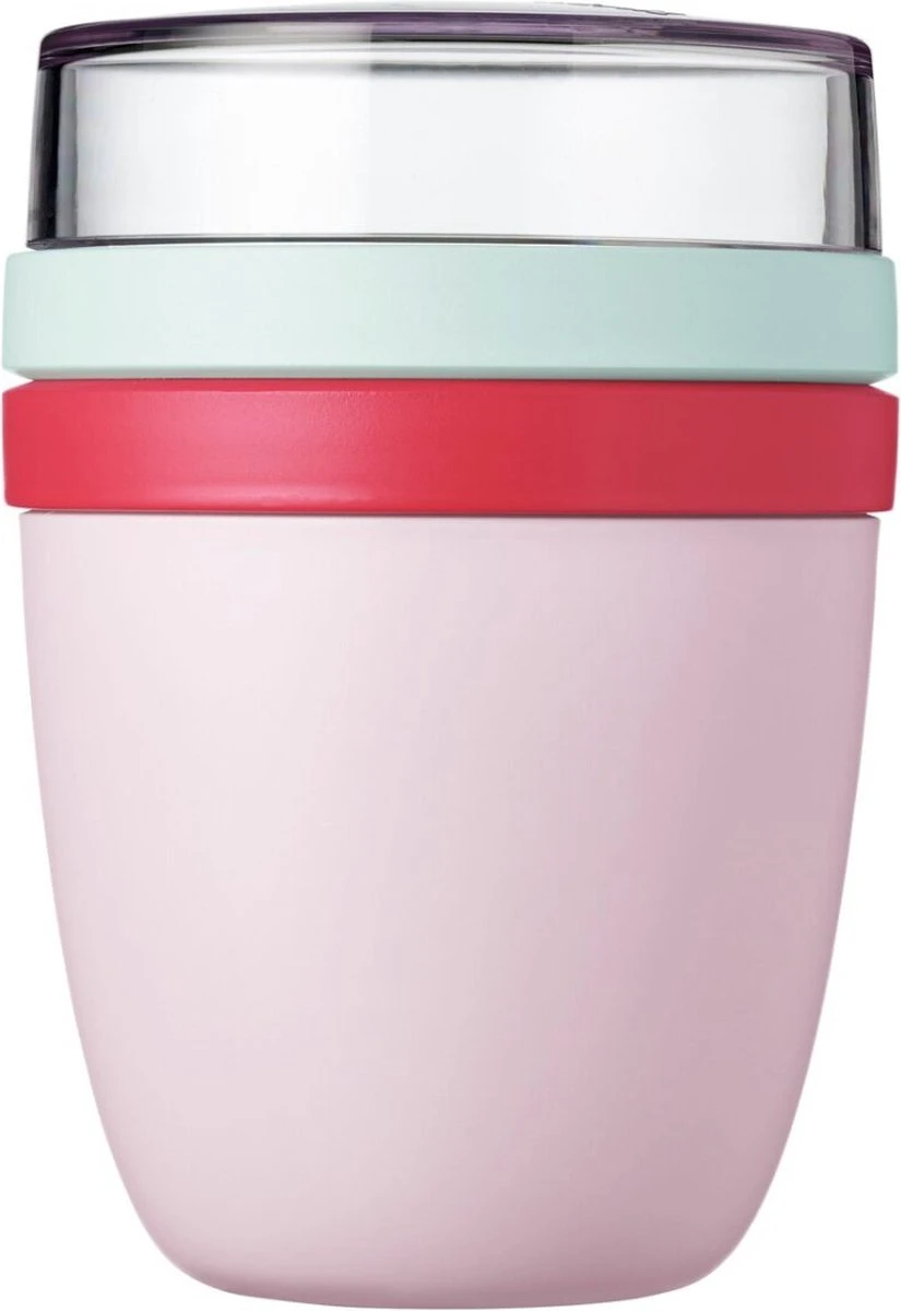 Mepal – Limited Edition Lunchpot Ellipse – Praktische Muesli Beker To Go – Strawberry Vibe – Geschikt Voor Vriezer, Magnetron En Vaatwasser - Onbeperkt Genieten - Afbeelding 4
