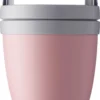 Mepal – Lunchpot Ellipse – Praktische Muesli Beker To Go – Nordic Pink – Geschikt Voor Vriezer, Magnetron En Vaatwasser.
