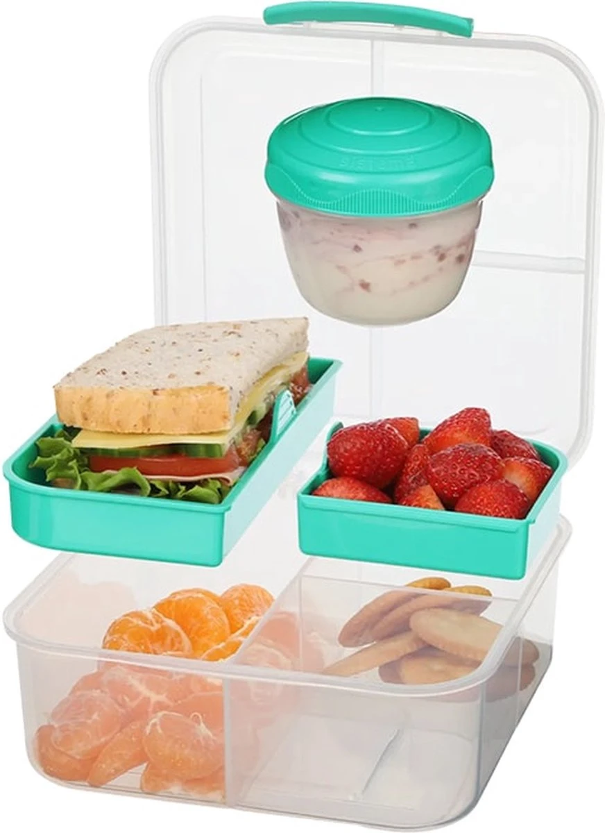 Sistema To Go Bento Cube Lunchbox Limegroen - Afbeelding 3