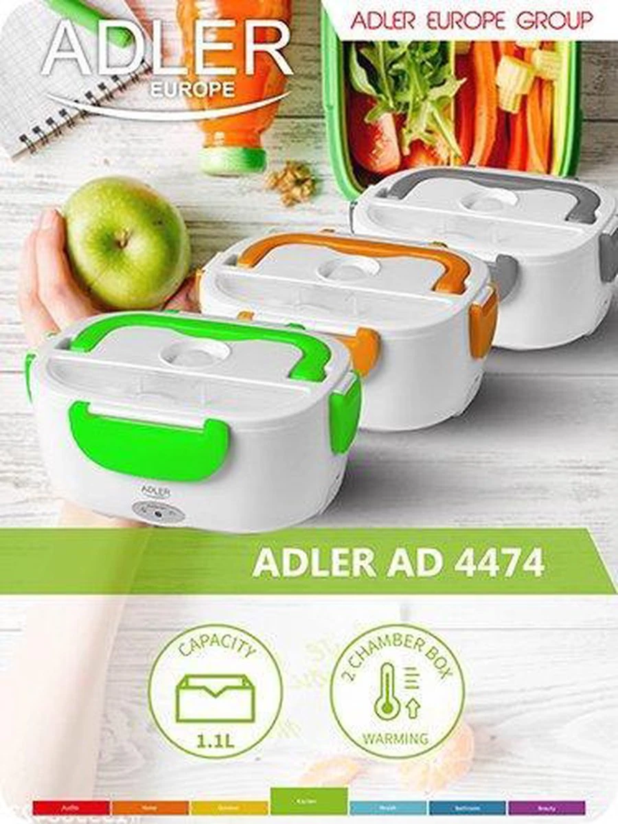 Adler AD 4474 Grijze Elektrische Lunchbox - Afbeelding 10
