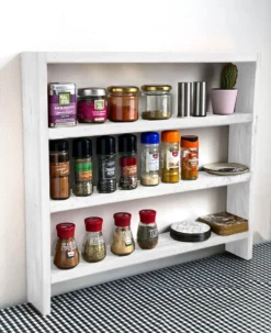 Beckenbau - Kruidenrek Staand - Kruidenrek - Keuken Organizers - Massief Hout - 58x53